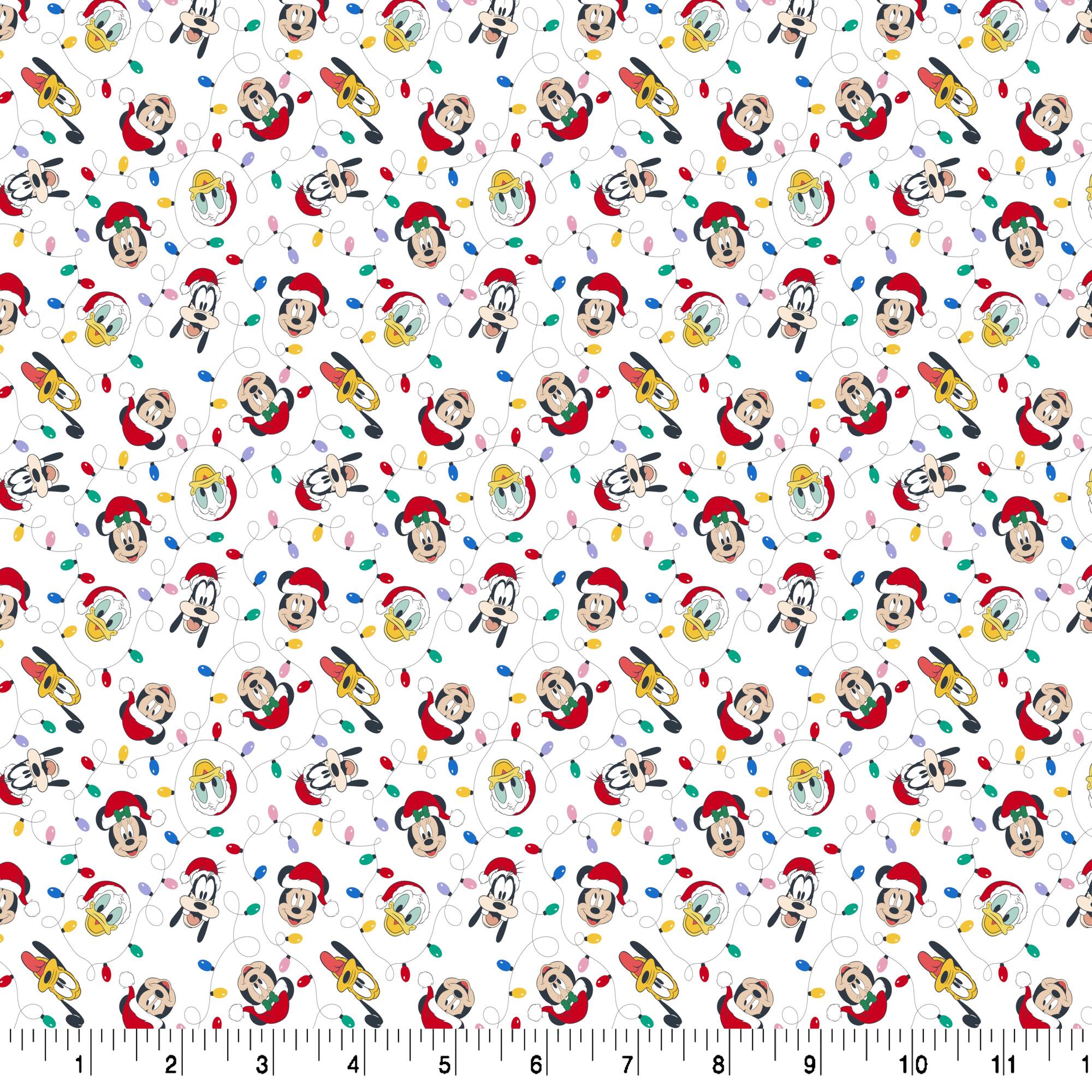 Disney® Mickey & Friends Christmas Lights Cotton Fabric